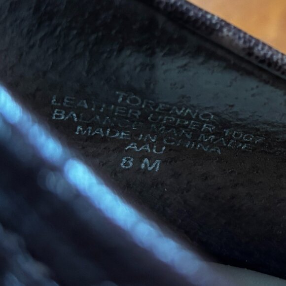 Vintage Nine West 1.5" Block Heel Dark Brown Leather Penny Loafers Size 8M - Picture 5 of 8